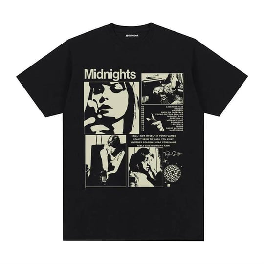 Black Taylor Swift Midnights (Unisex) T-Shirt