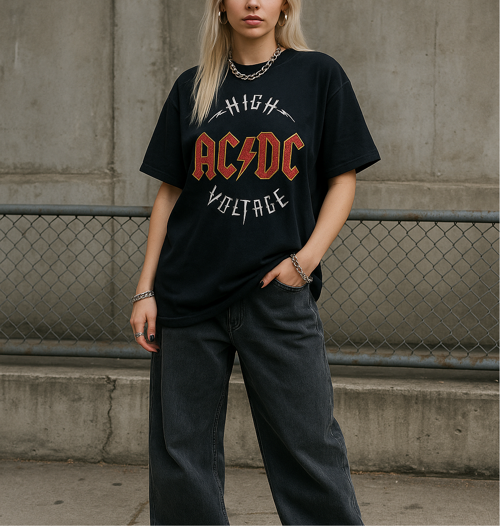 Oversized ACDC T-shirt