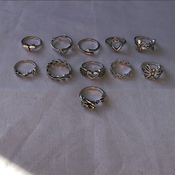 Various Silver Rings