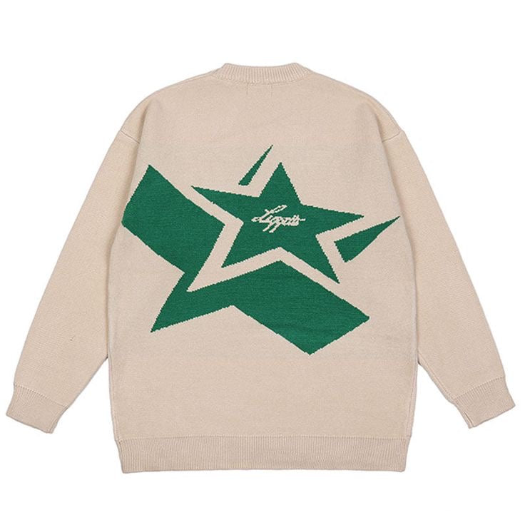 Unisex oversized star sweater