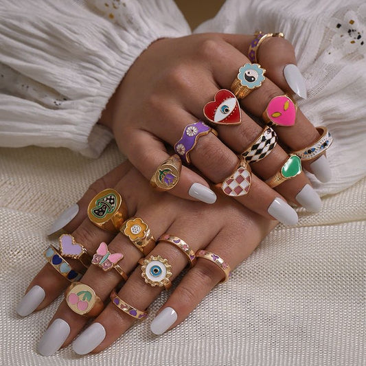 Colorful Cute Rings