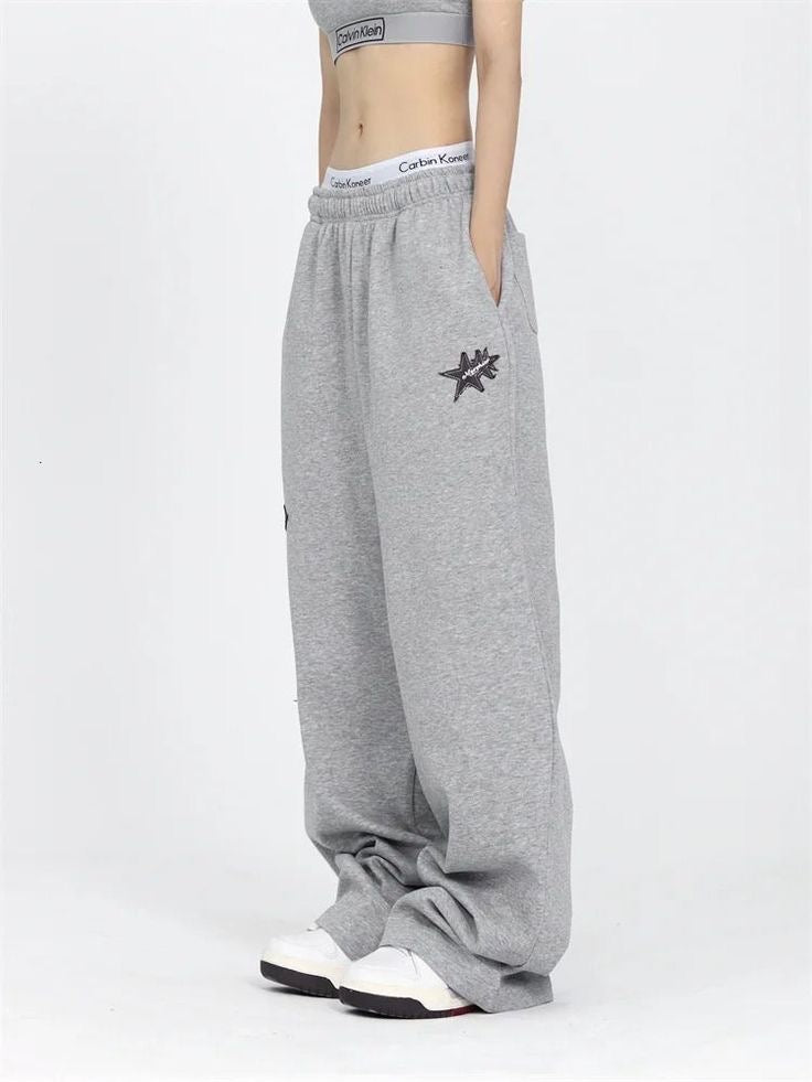 Oversized Street Style Star Sweatpants (Unisex)