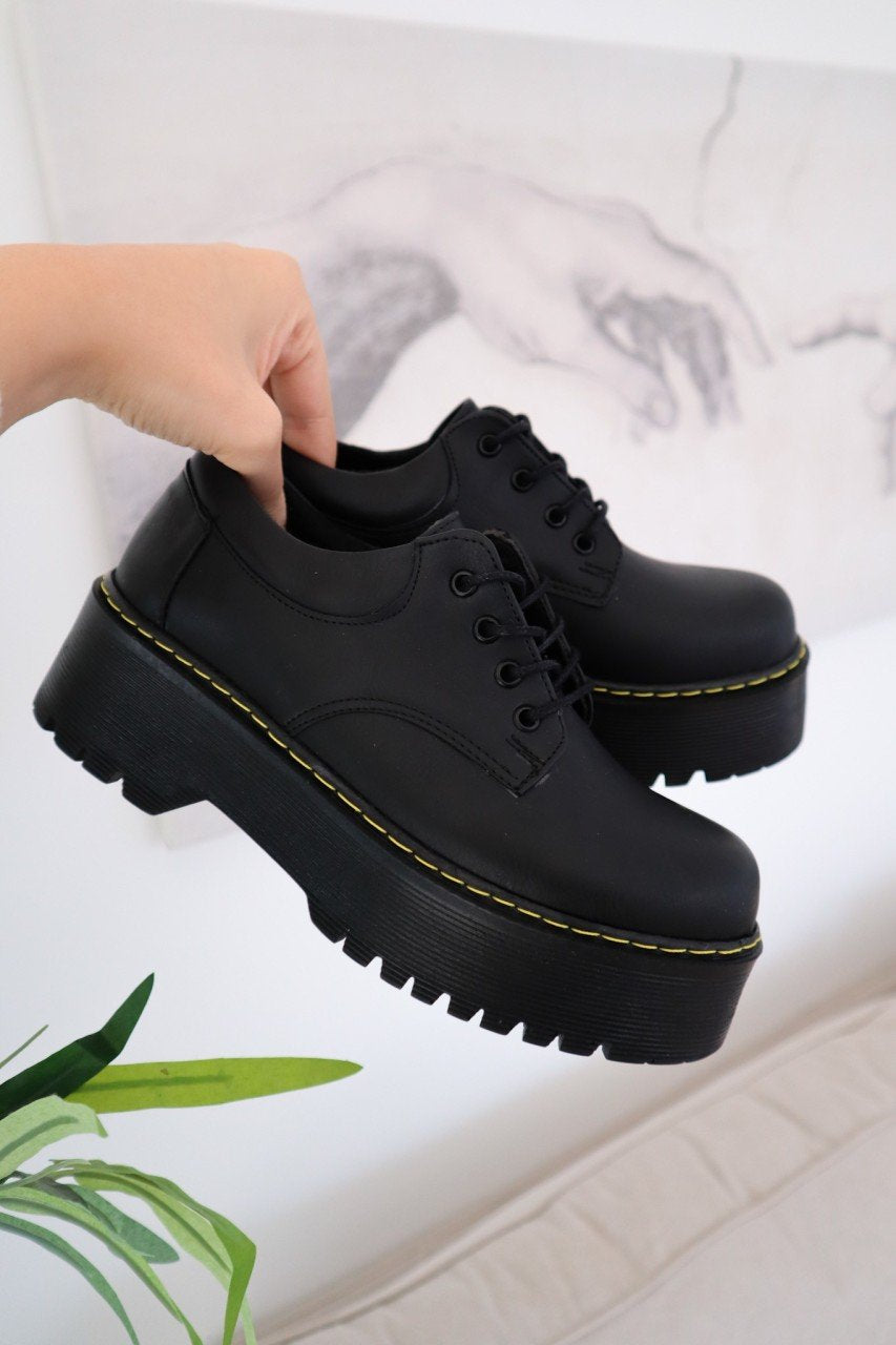 Matte Black Low Martens