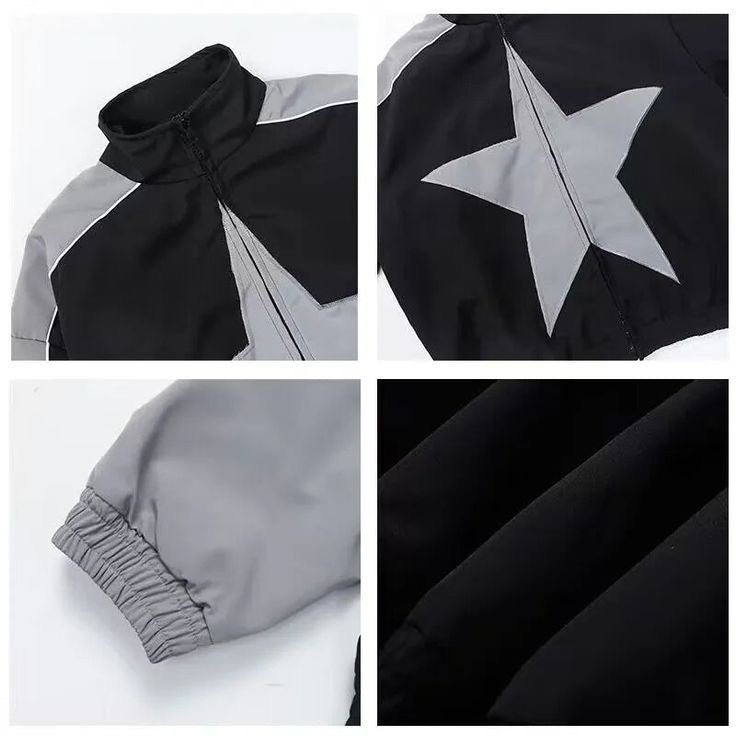 Star Parachute Oversized Jacket