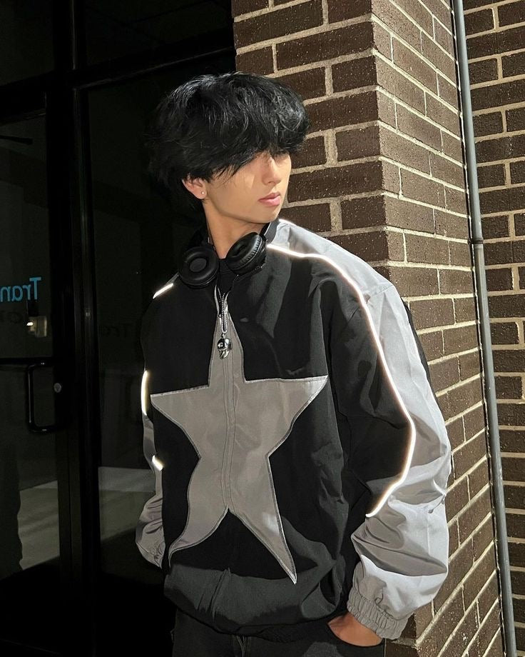 Star Parachute Oversized Jacket