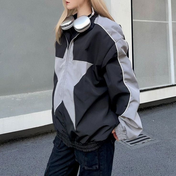 Star Parachute Oversized Jacket