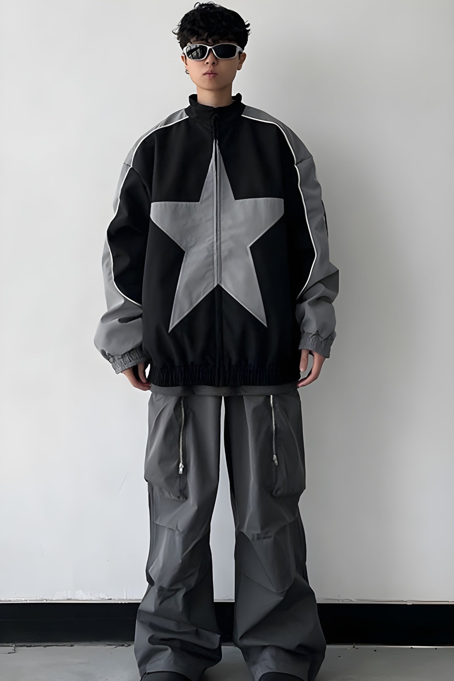 Star Parachute Oversized Jacket