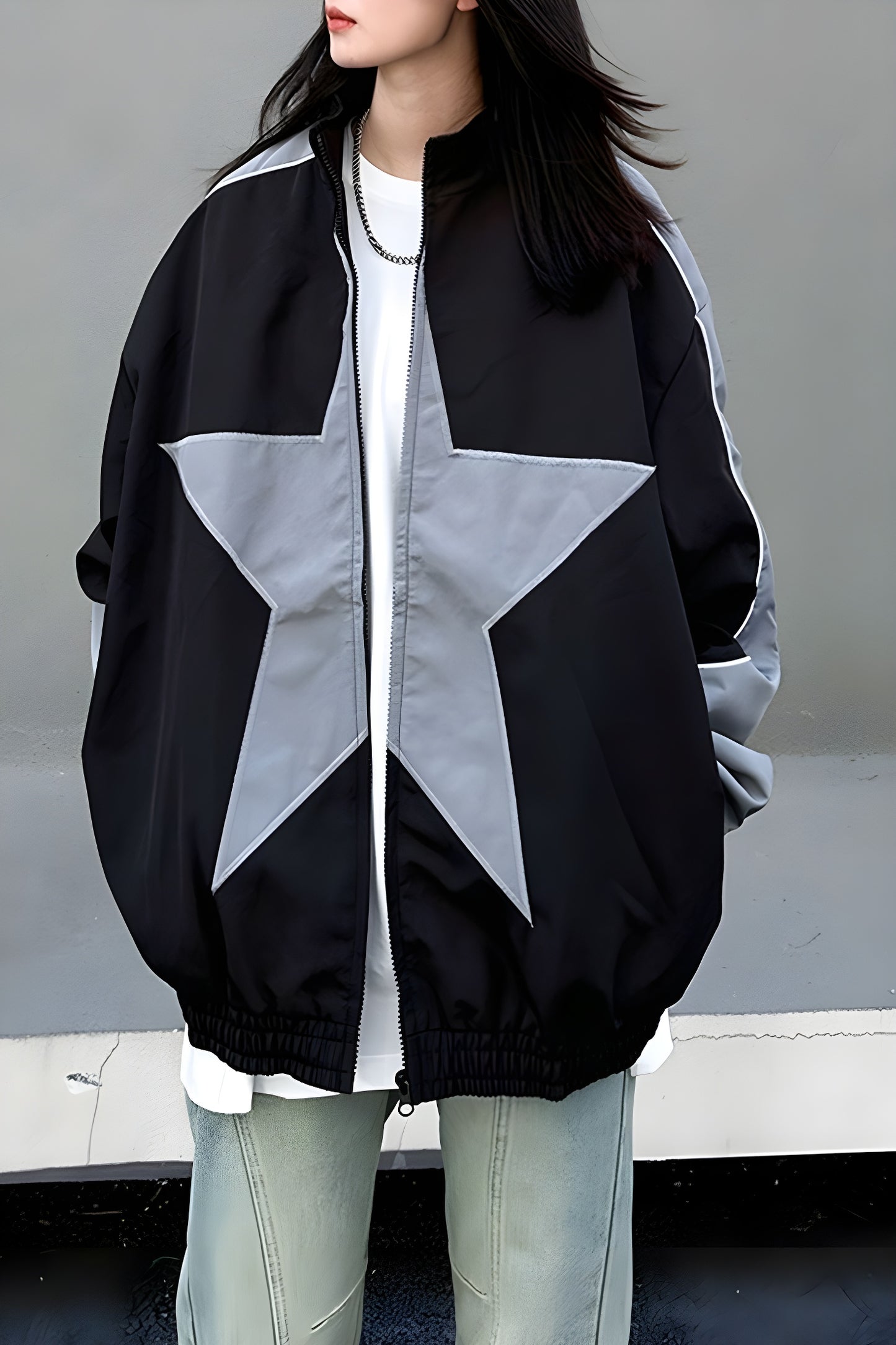 Star Parachute Oversized Jacket