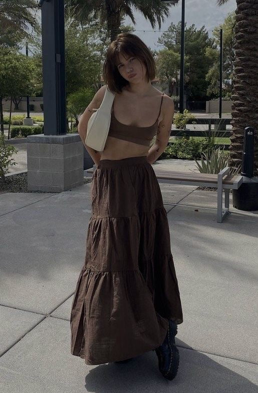 Aesthetic Pinterest Maxi Skirt