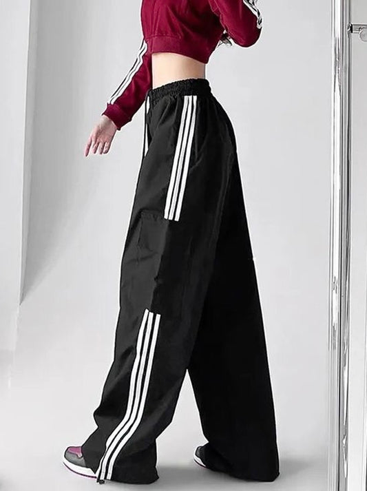 Three Stripes Pocket Baggy Sweatpants