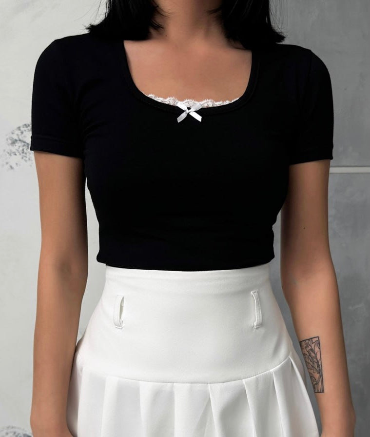 Cute Papillon Crop Top